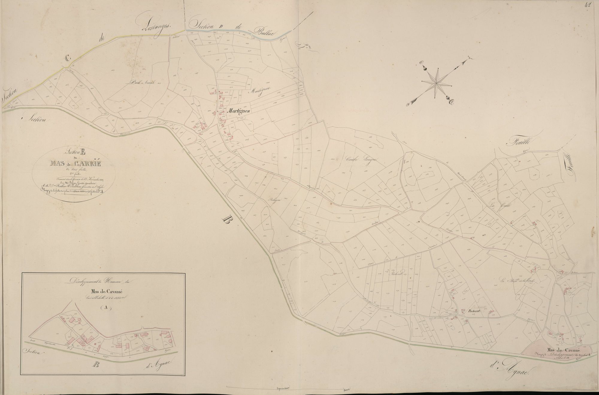 section E du Mas de Carrié, 2ème feuille