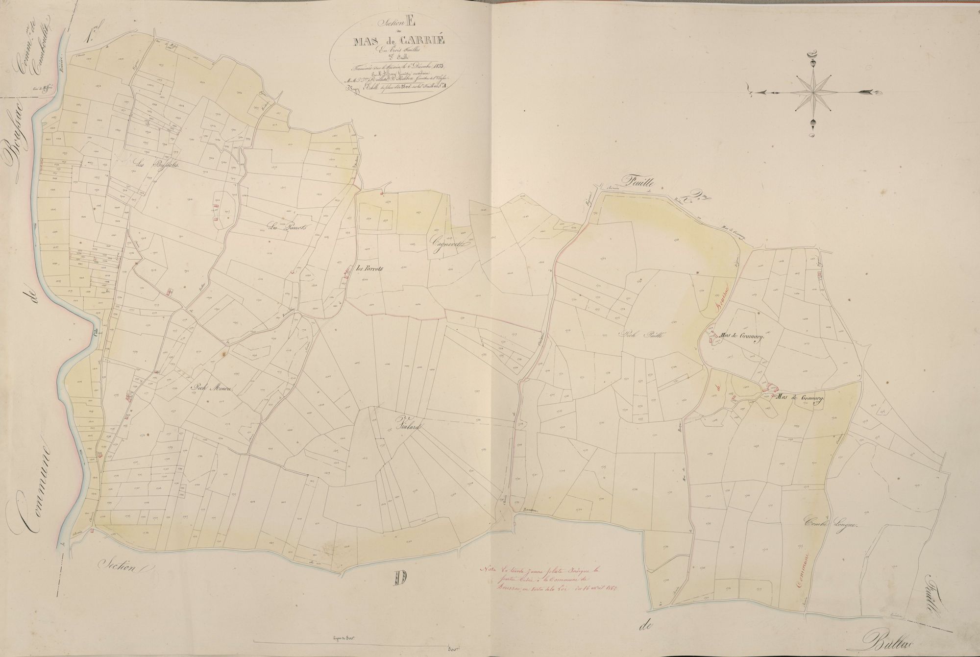 section E du Mas de Carrié, 3ème feuille