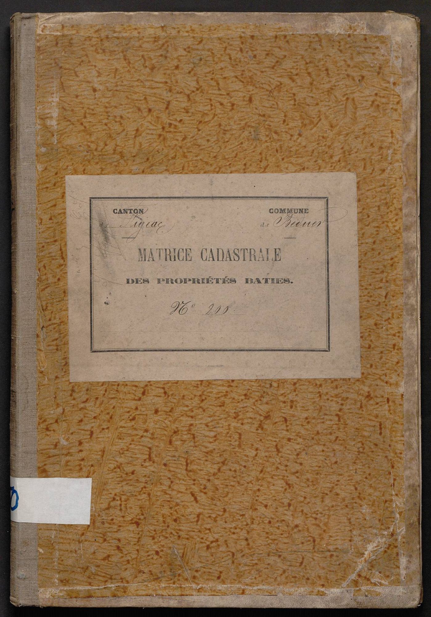 Cases 1-358. Augmentations et diminutions (1880-1891)