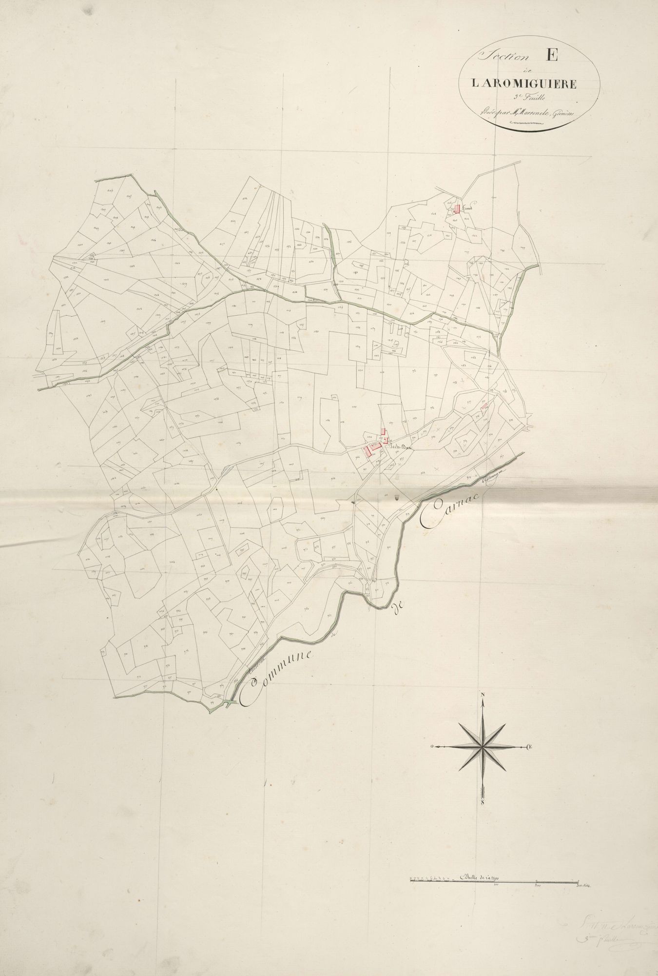 section E de Laromiguière, 3ème feuille