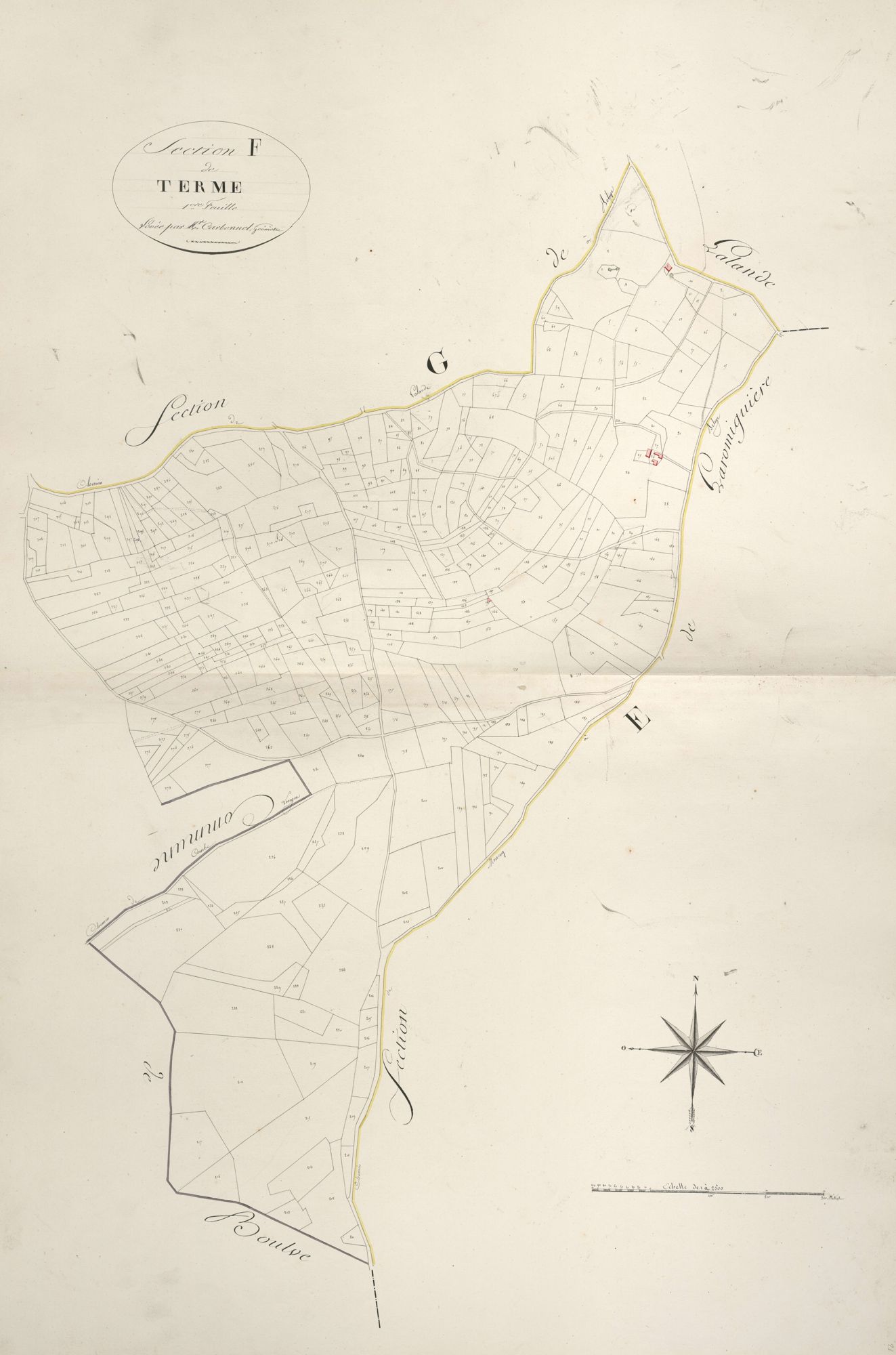 section F de Terme, 1ère feuille