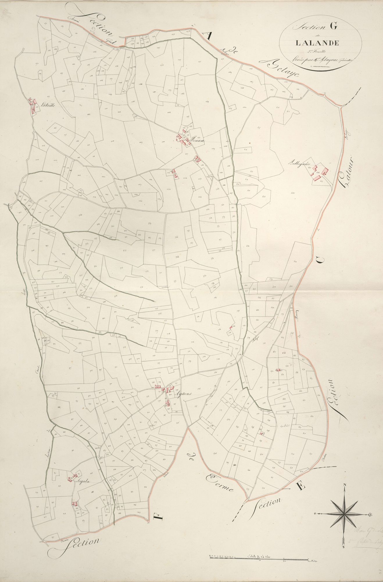 section G de Lalande, 2ème feuille
