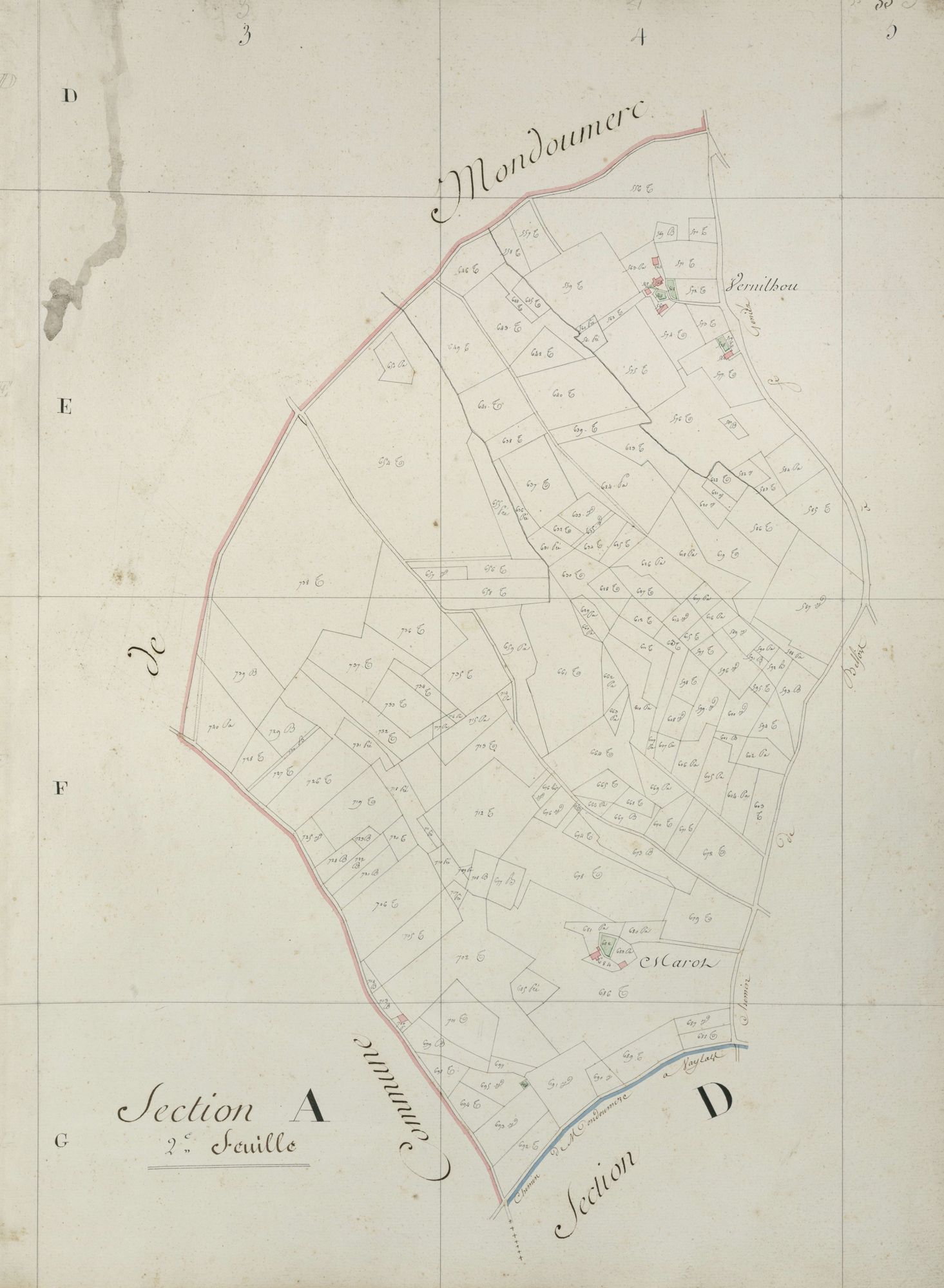 section A, 2ème feuille