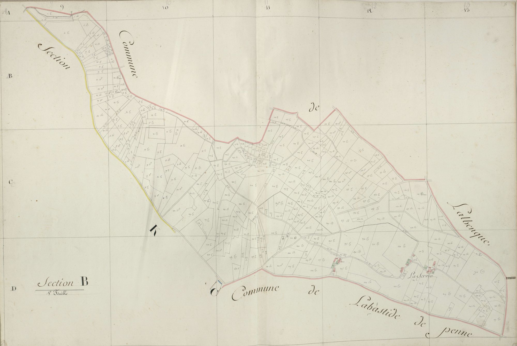 section B, 1ère feuille
