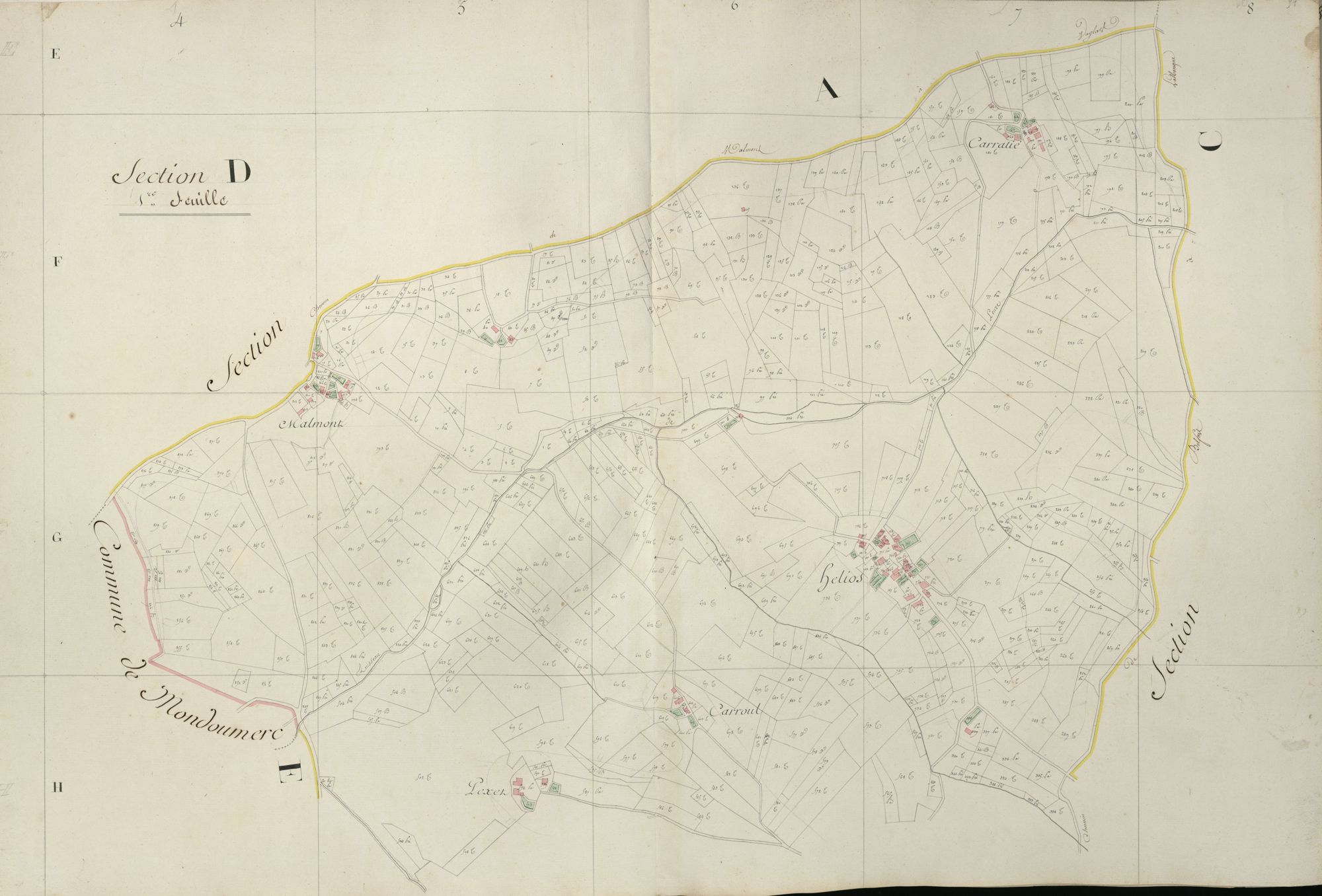 section D, 1ère feuille