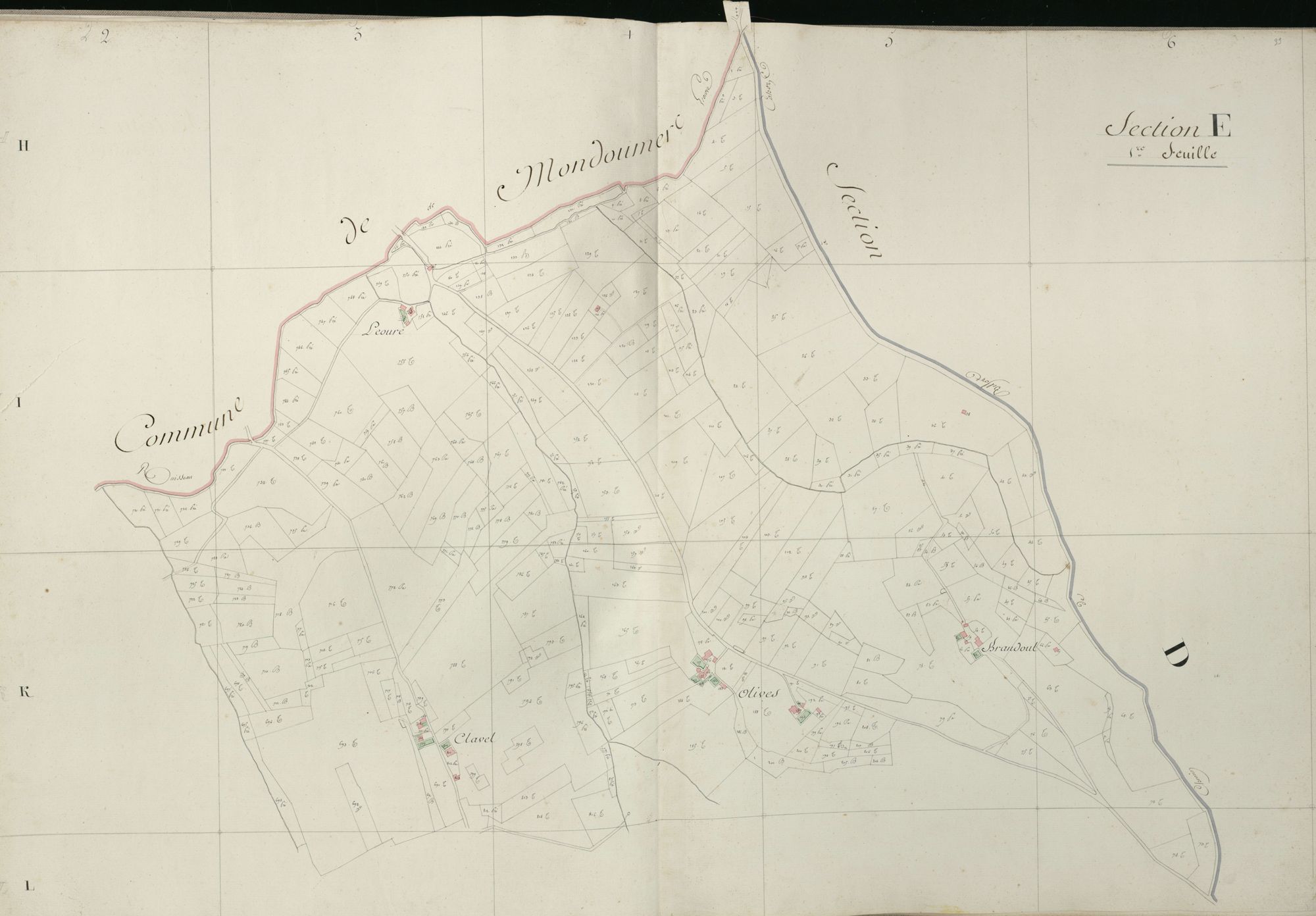 section E, 1ère feuille