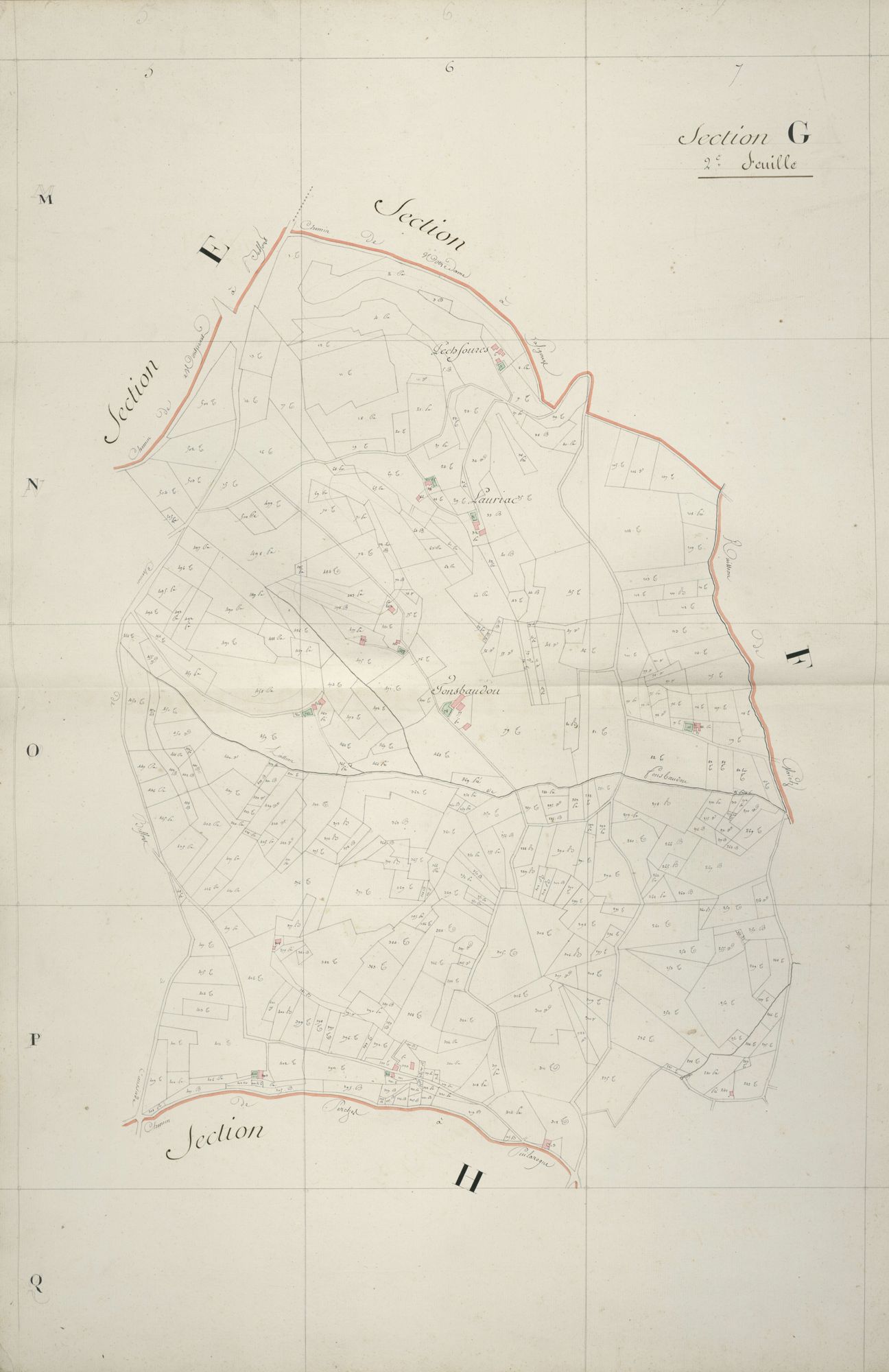 section G, 2ème feuille