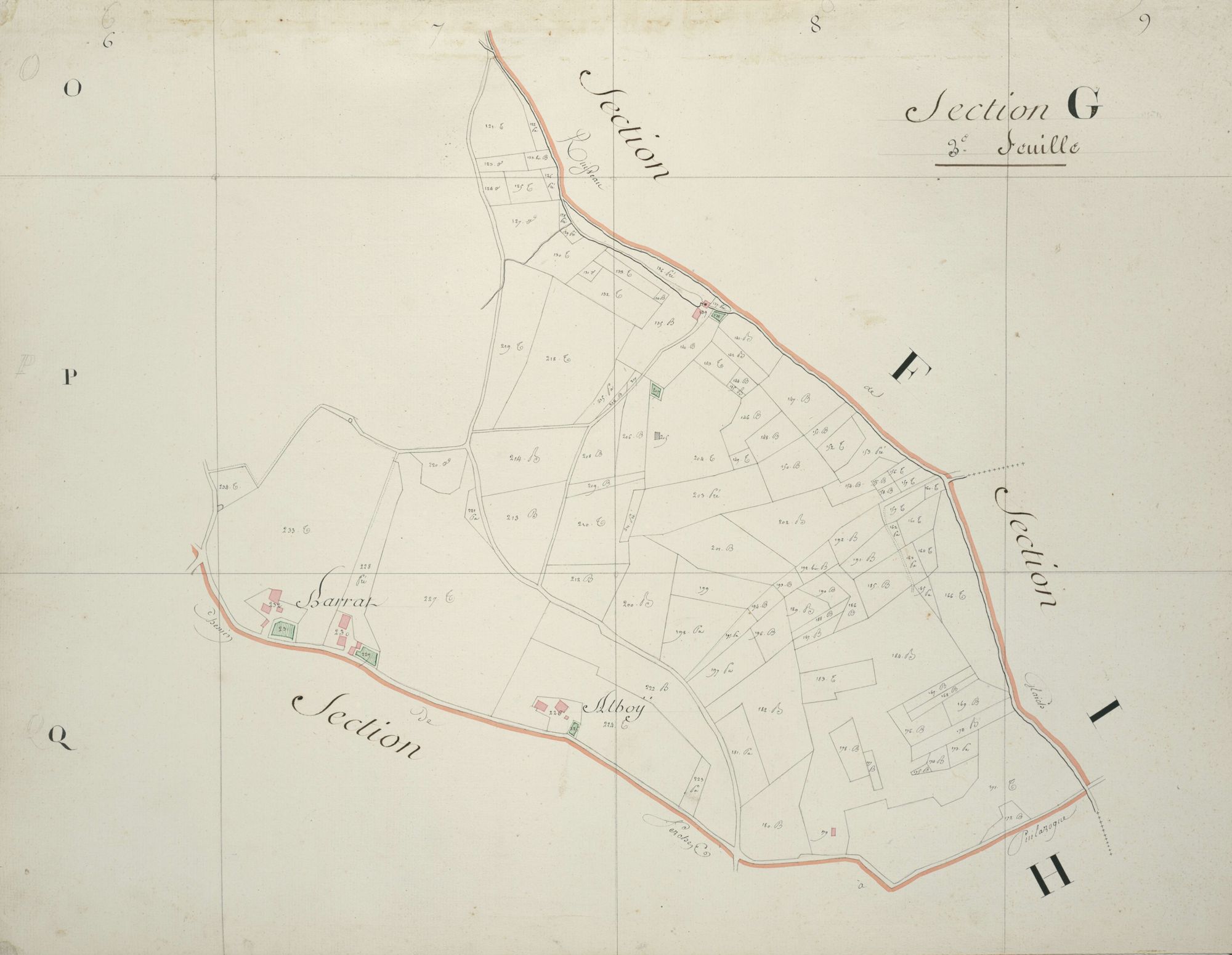 section G, 3ème feuille