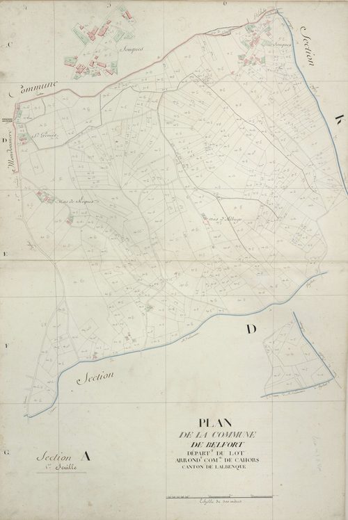 section A, 1ère feuille
