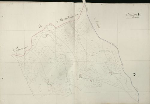 section E, 1ère feuille
