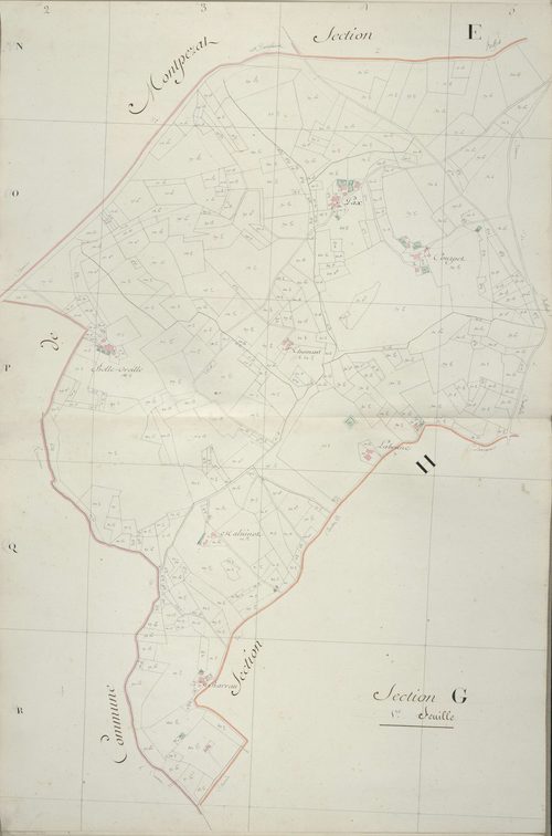 section G, 1ère feuille