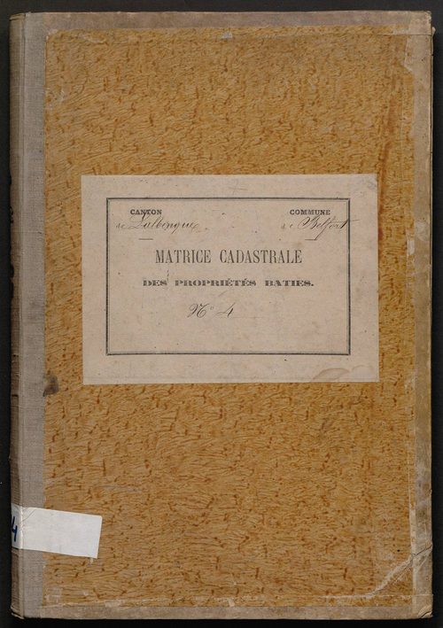 Cases 1-462. Augmentations et diminutions (1881-1891)