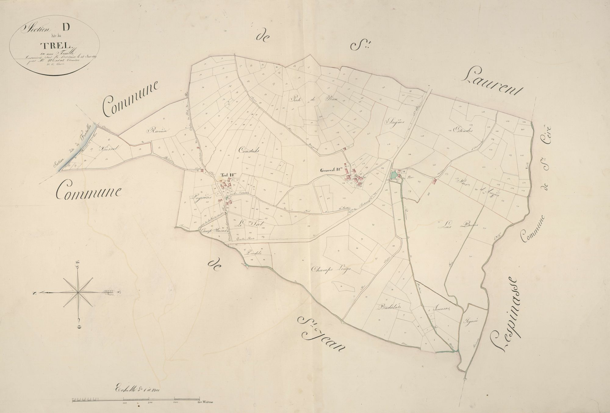 section D du Trel, 1ère feuille