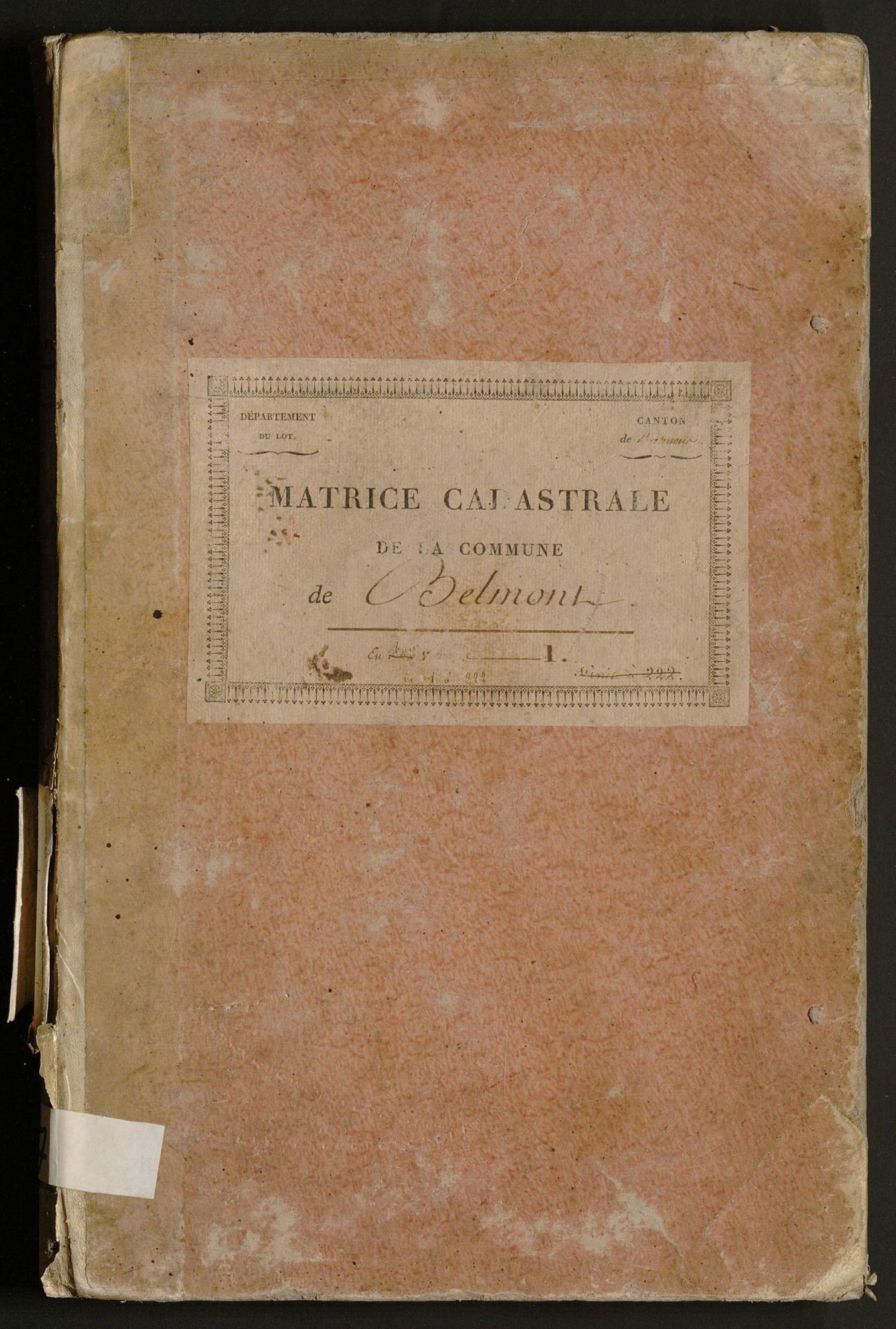 Folios 1-222. Augmentations et diminutions (1869-1914)
