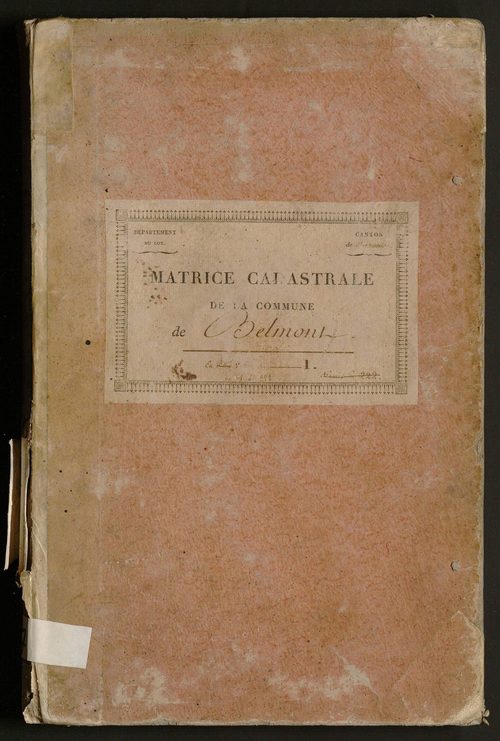 Folios 1-222. Augmentations et diminutions (1869-1914)