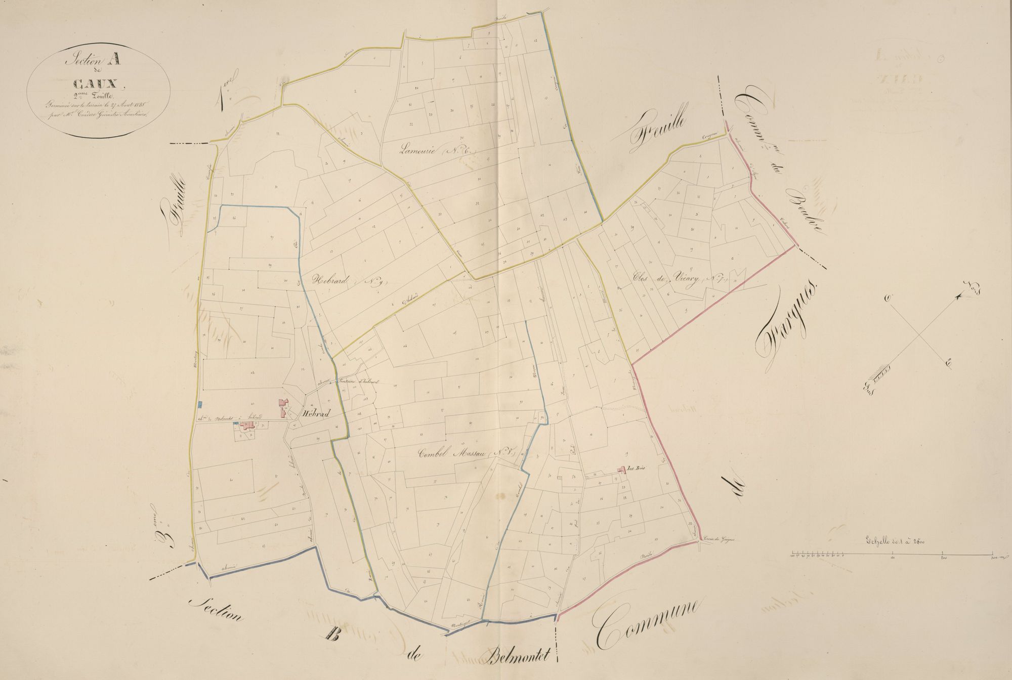 section A de Caux, 2ème feuille