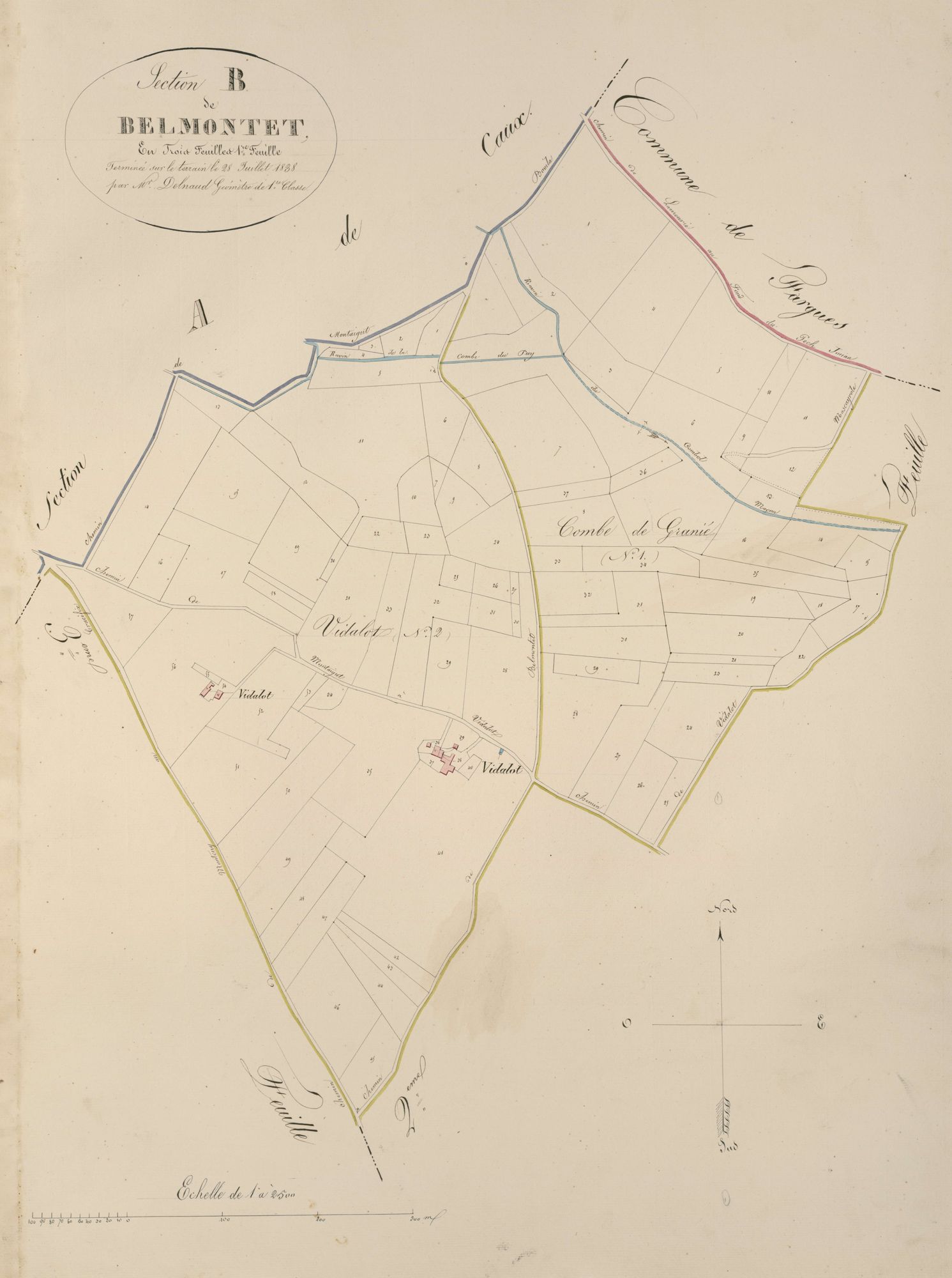 section B de Belmontet, 1ère feuille