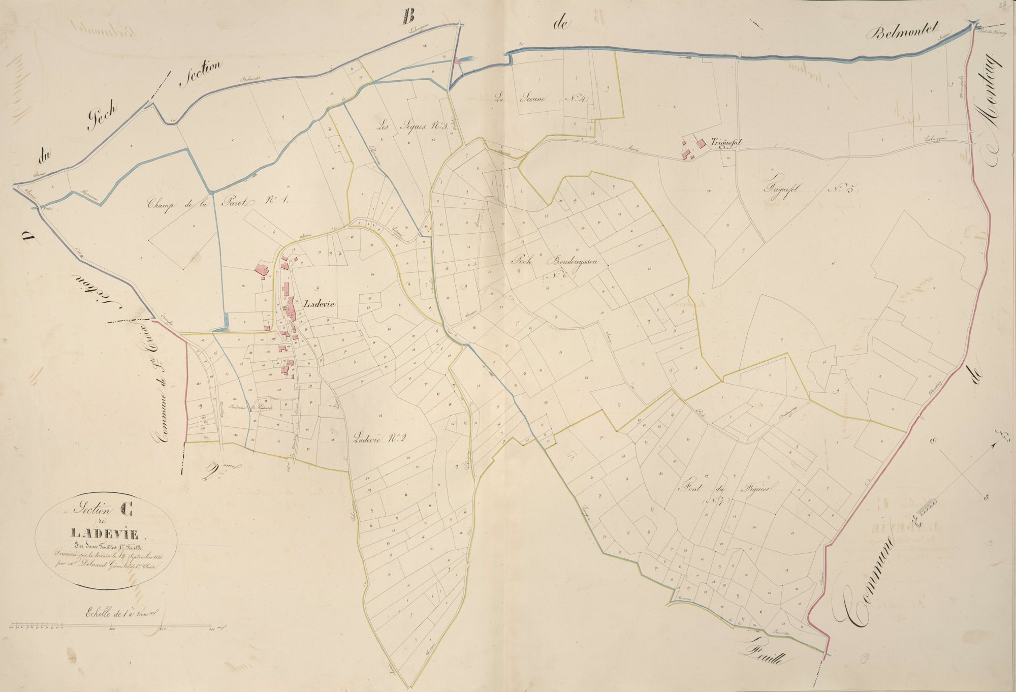 section C de Ladevie, 1ère feuille