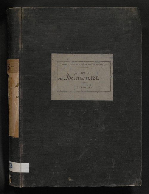 Folios 1-492. Augmentations et diminutions (1913-1936)