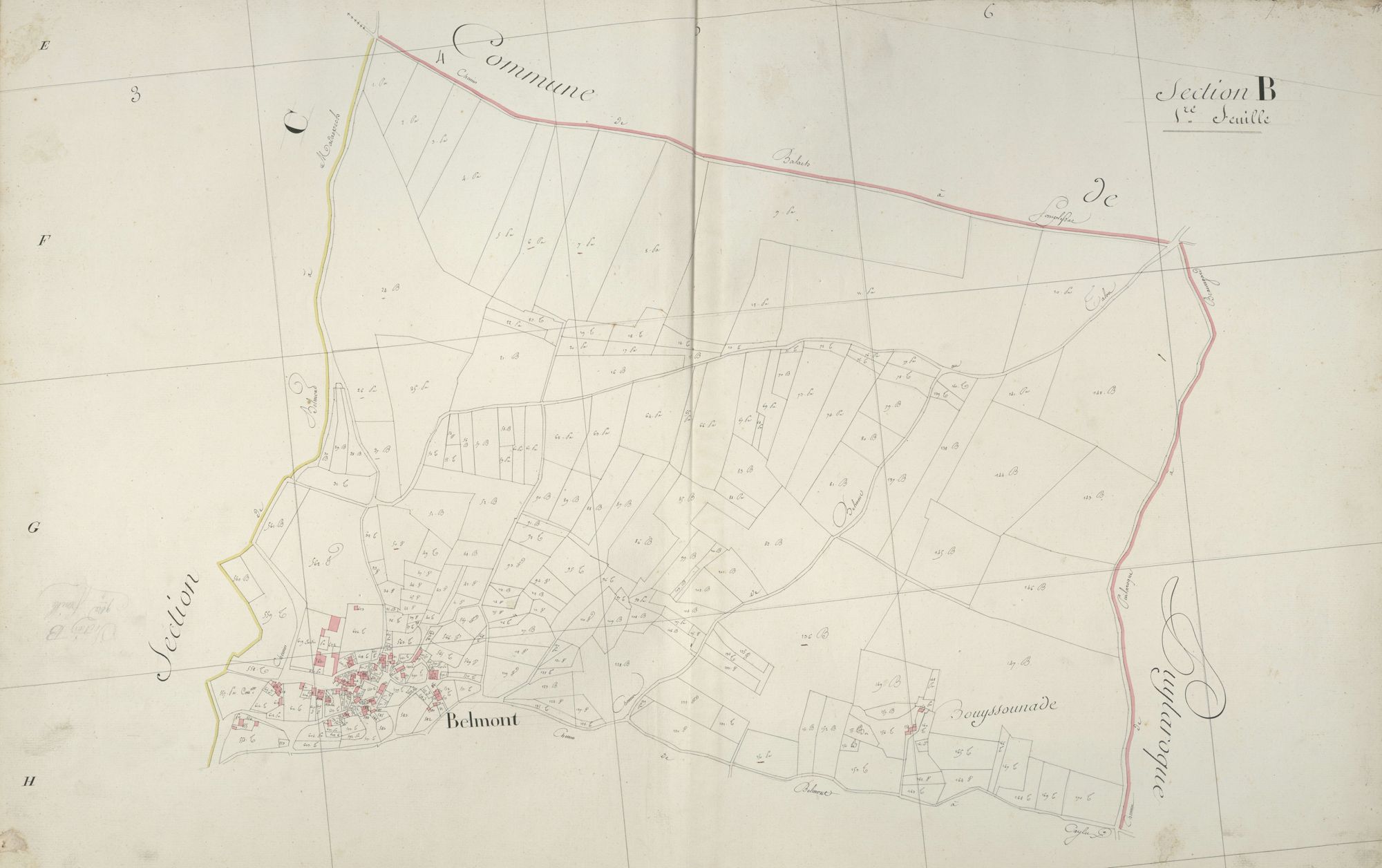 section B, 1ère feuille