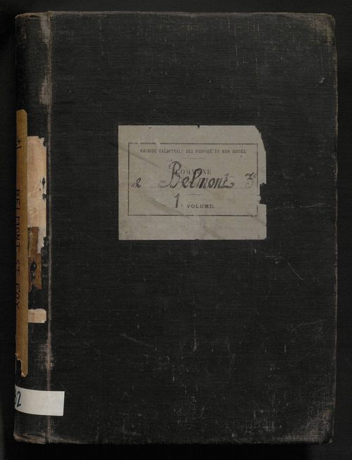 Folios 1-492. Augmentations et diminutions (1913-1932)