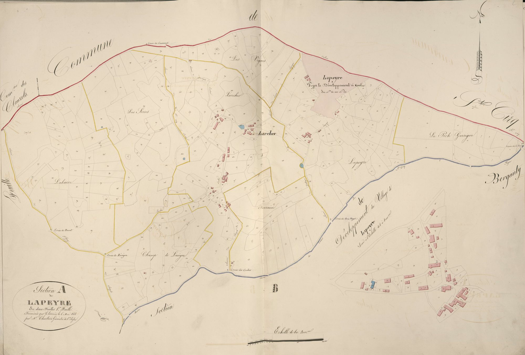 section A de Lapeyre, 1ère feuille