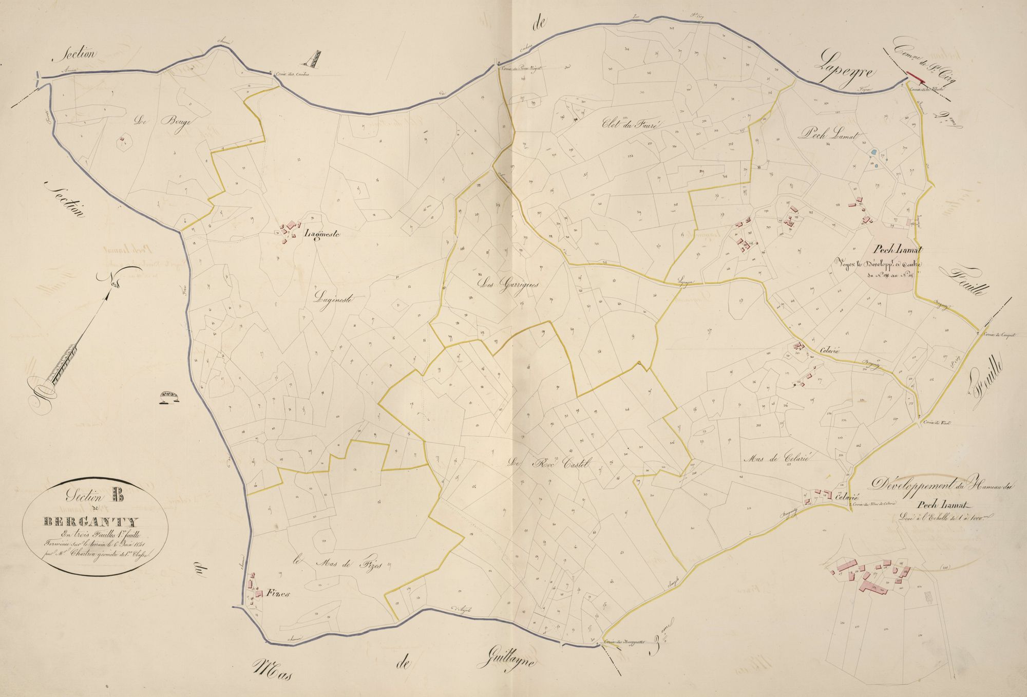 section B de Berganty, 1ère feuille