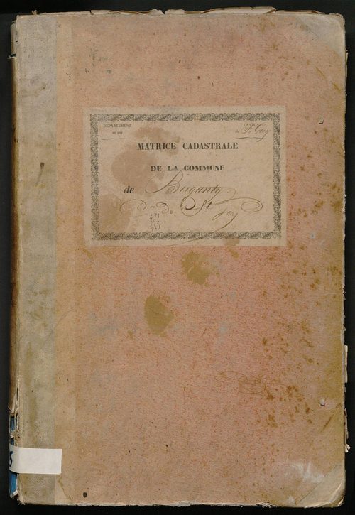 Folios 1-113. Augmentations et diminutions (1844-1914)
