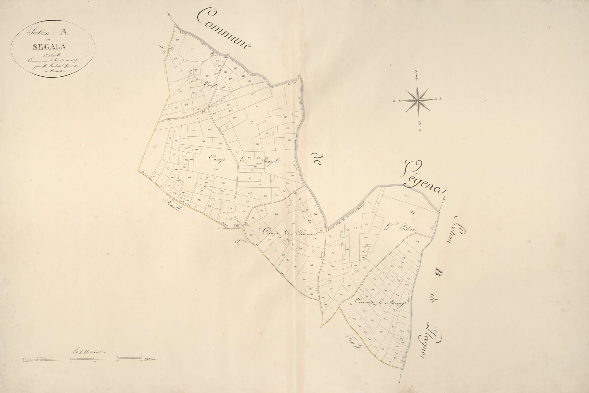 section A du Ségala, 2ème feuille