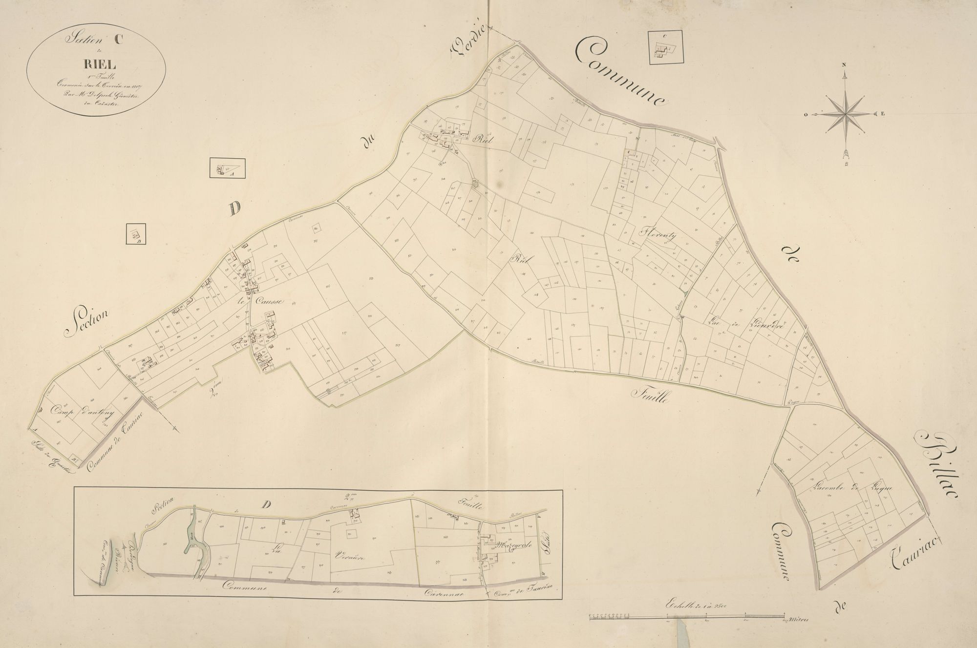 section C de Riel, 1ère feuille