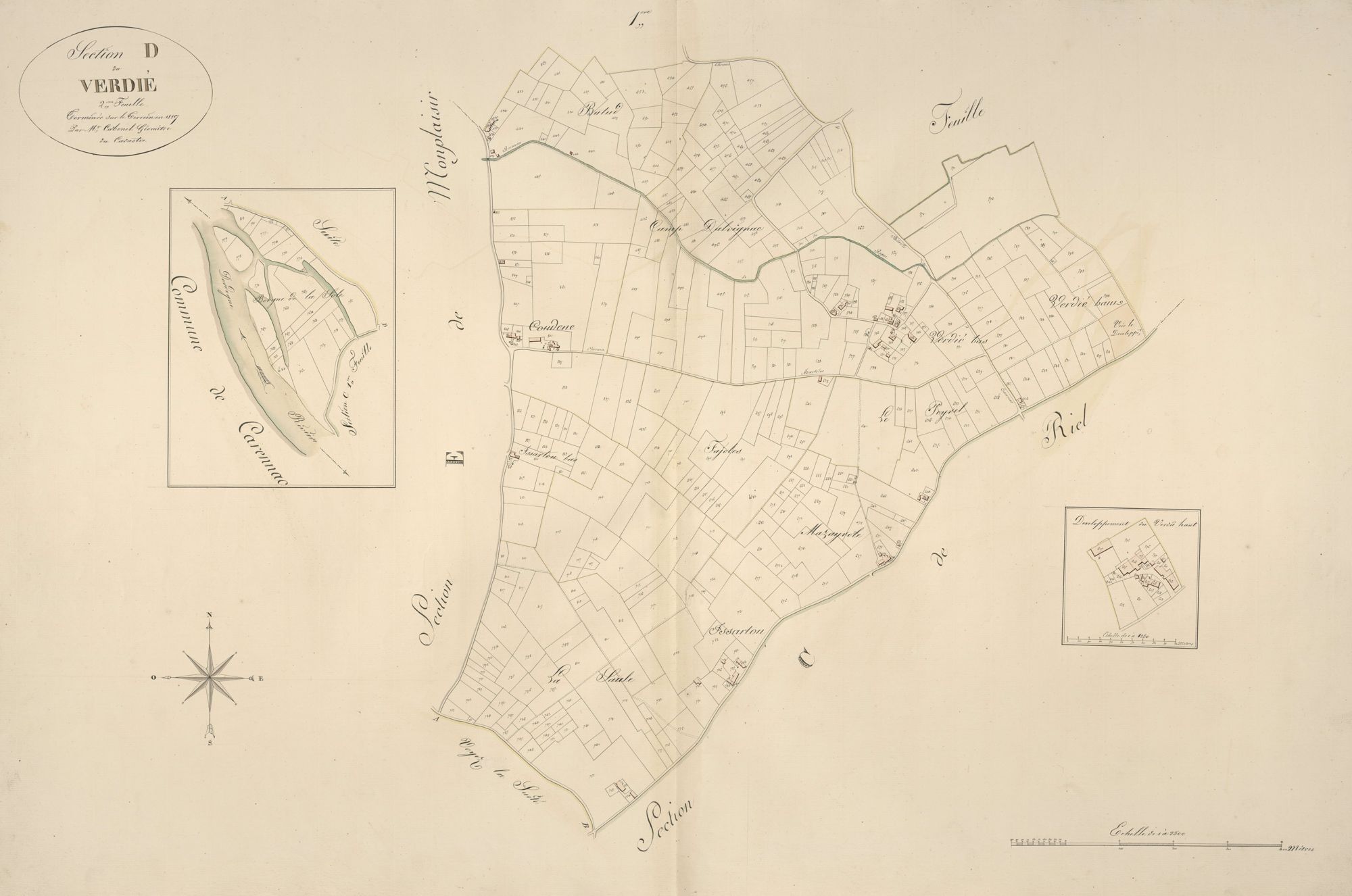 section D du Verdié, 2ème feuille