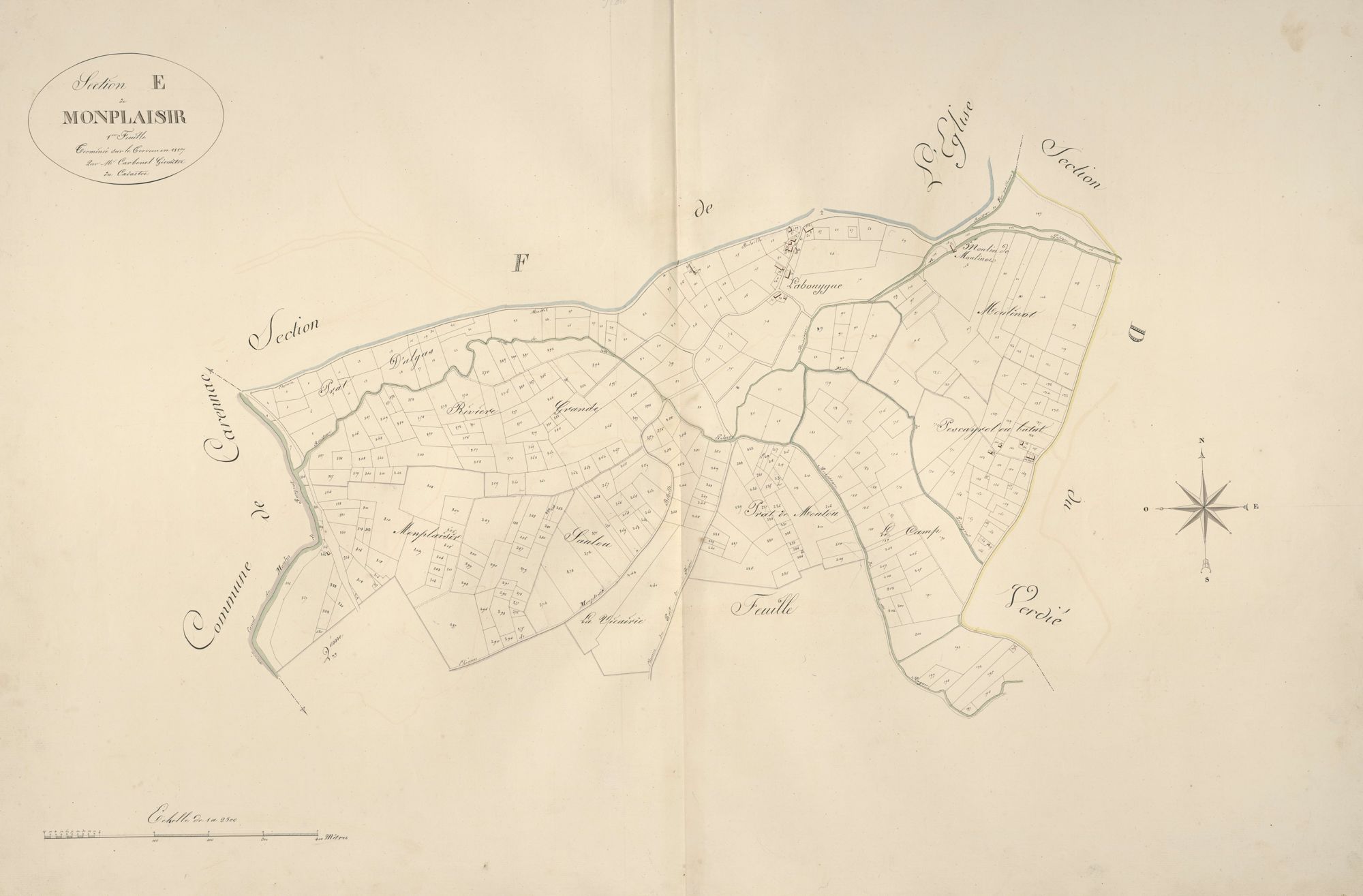 section E de Monplaisir, 1ère feuille