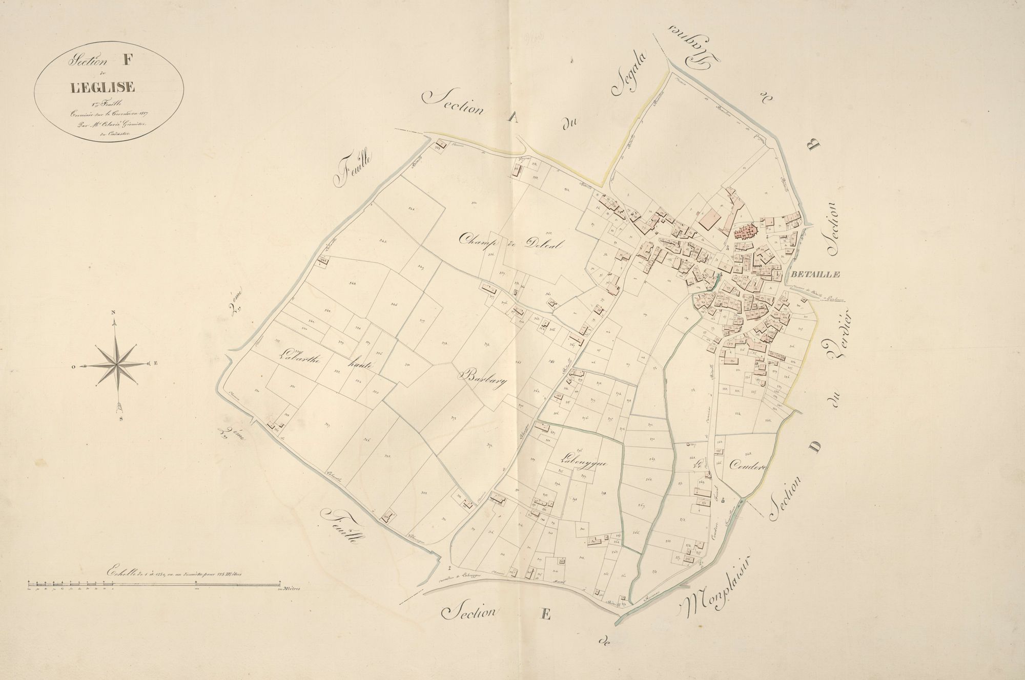 section F de l'Eglise, 1ère feuille