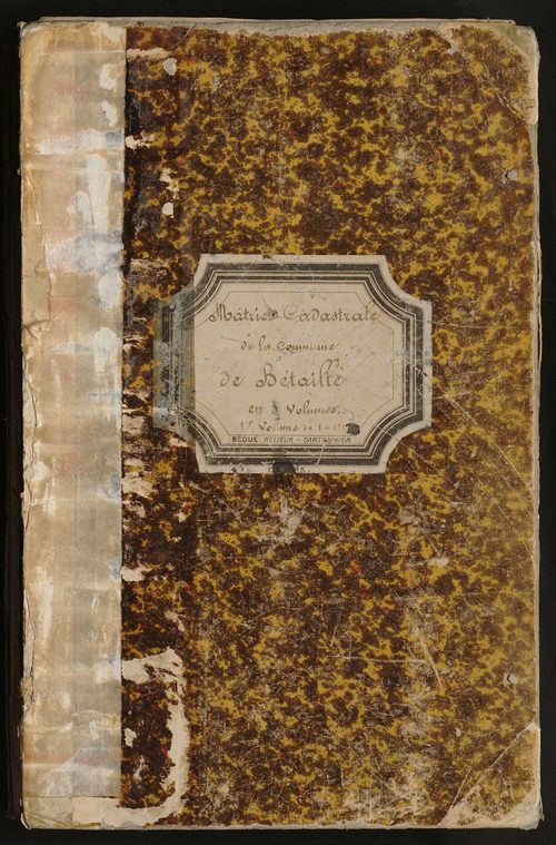 Folios 1-822. Augmentations et diminutions (1869-1914)