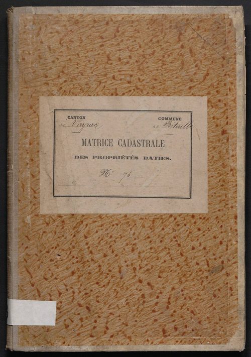 Cases 1-638. Augmentations et diminutions (1880-1891)