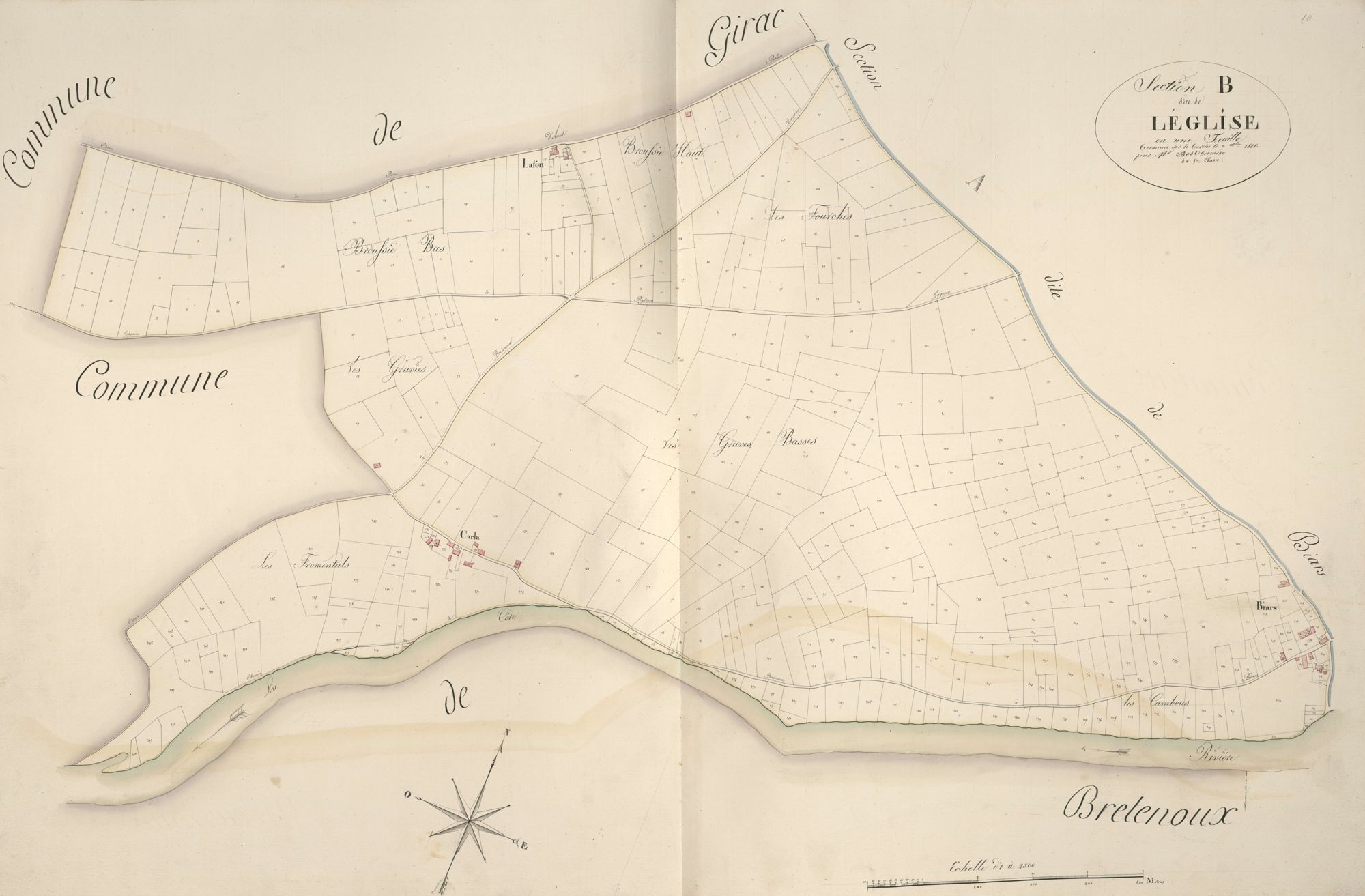 section B de l'Eglise, 1ère feuille