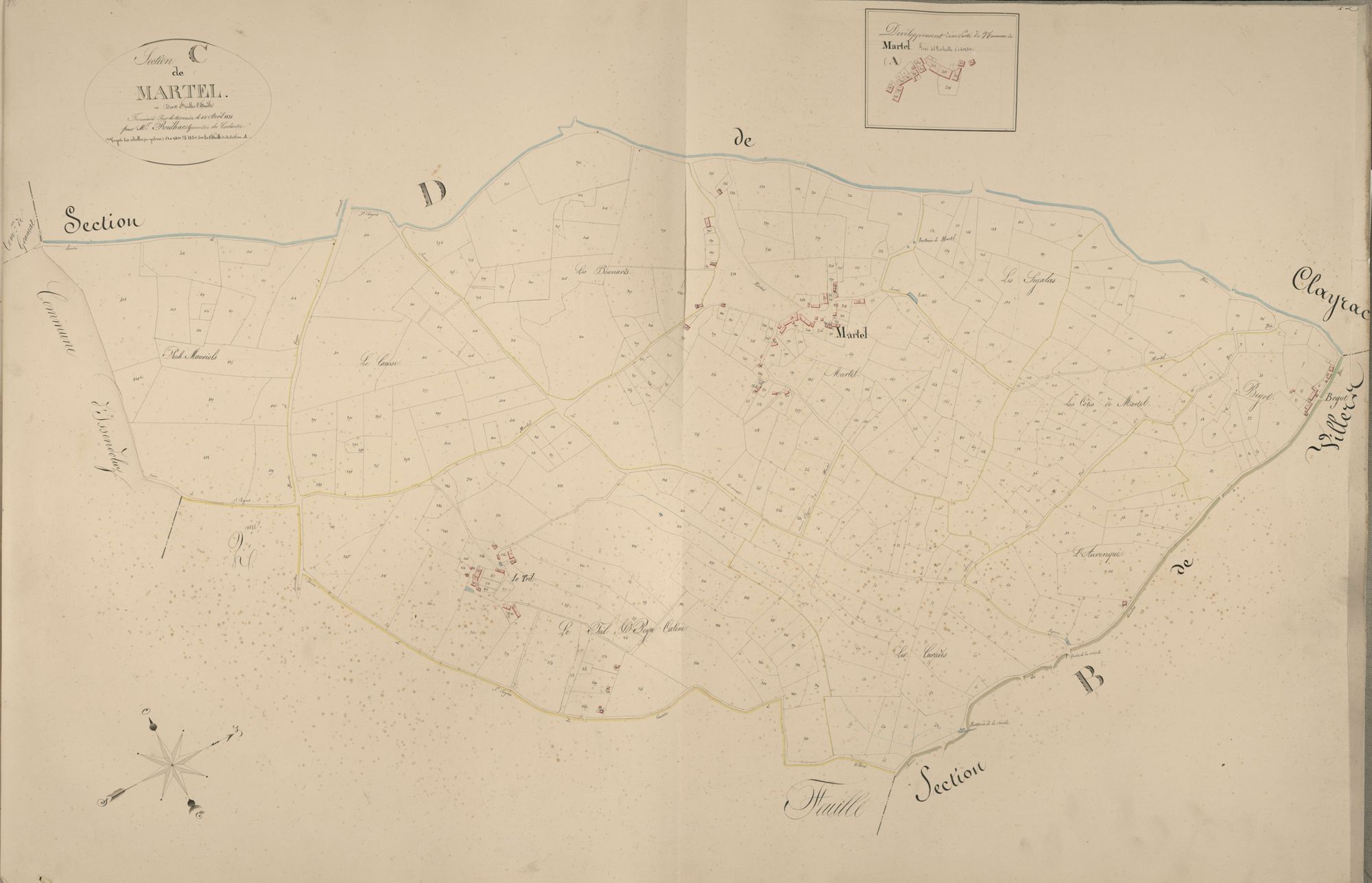 section C de Martel, 1ère feuille