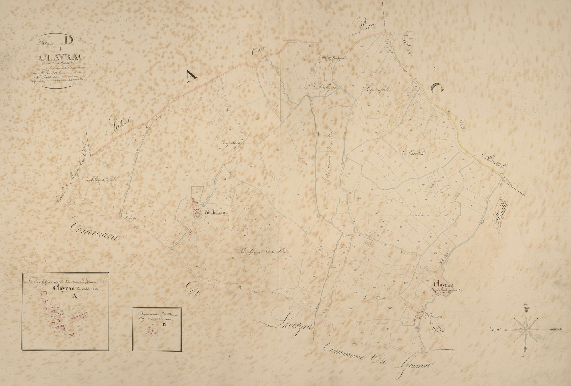 section D de Clayrac, 1ère feuille