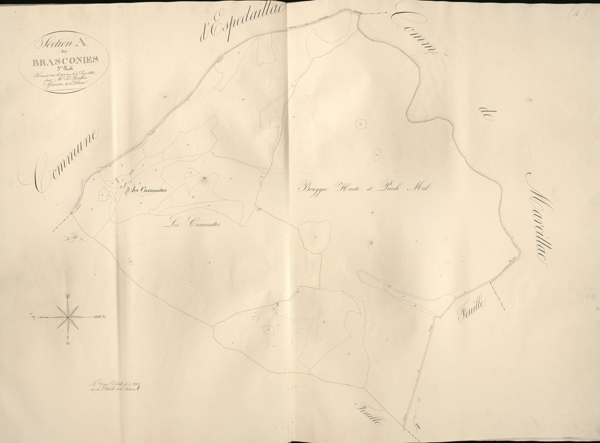 section A de Brasconies, 3ème feuille