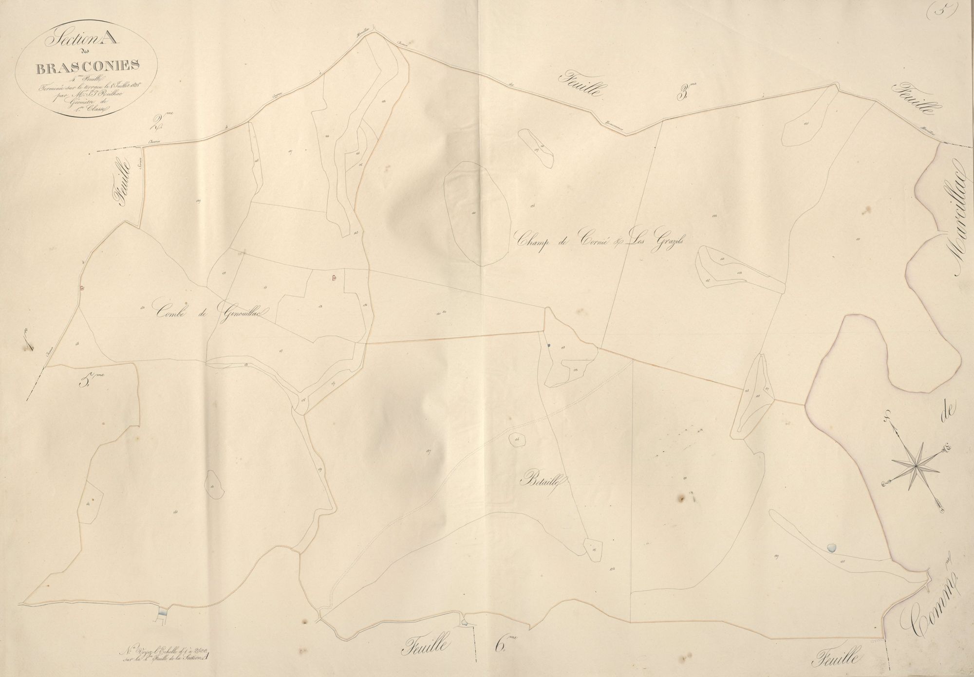section A de Brasconies, 4ème feuille