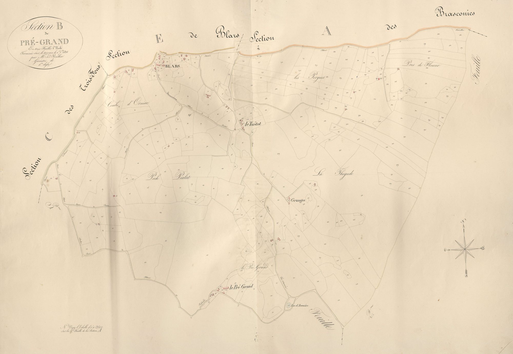 section B de Pré-Grand, 1ère feuille