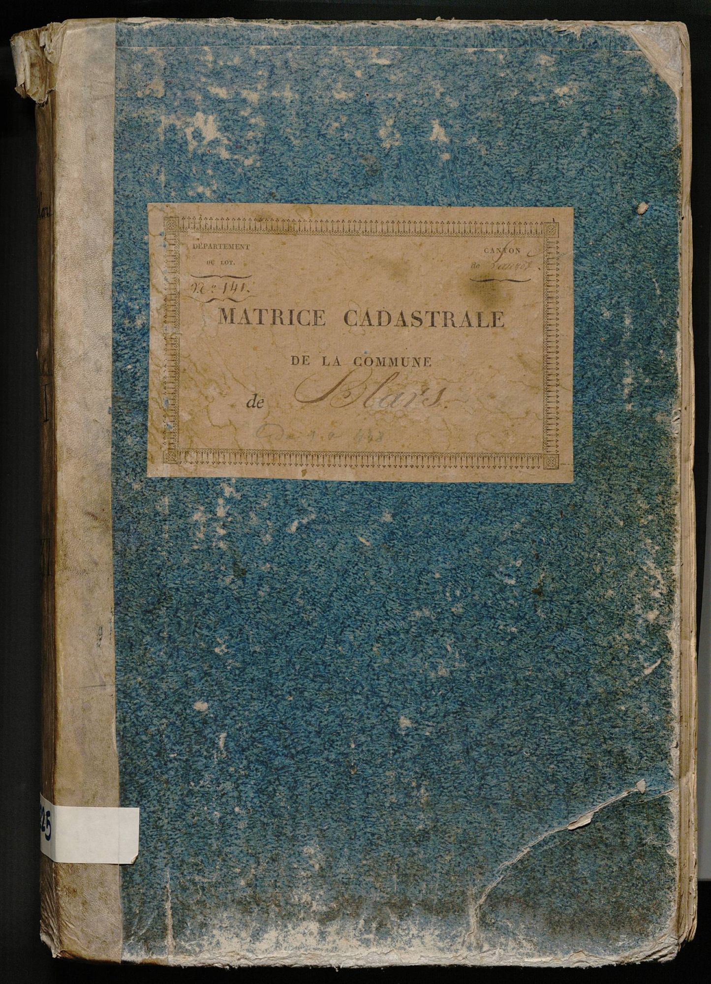 Folios 1-438. Augmentations et diminutions (1832-1914)