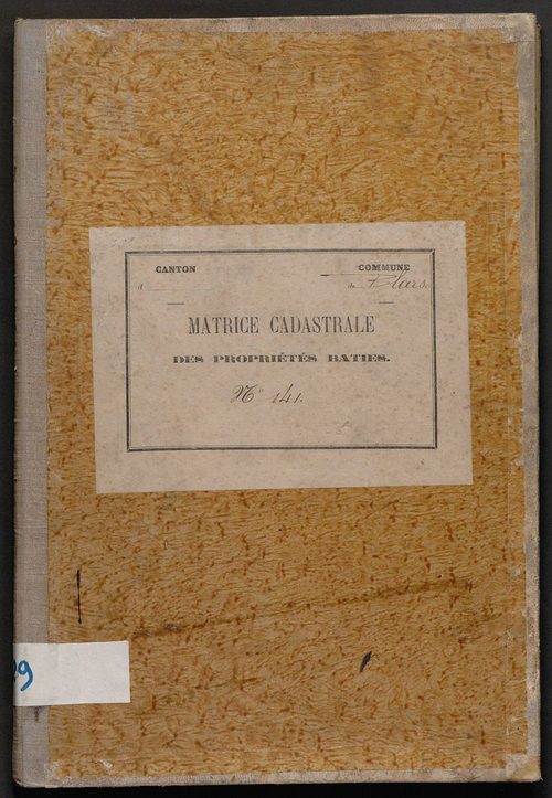 Cases 1-187. Augmentations et diminutions (1881-1891)