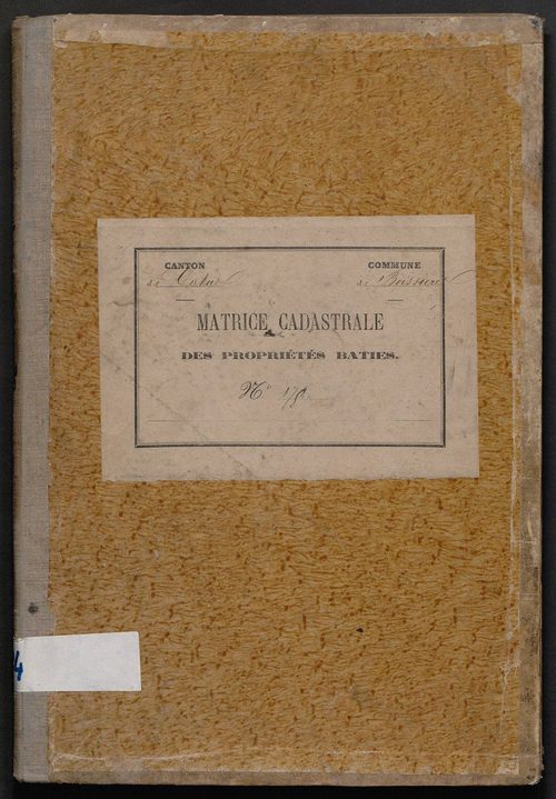 Cases 1-232. Augmentations et diminutions (1880-1891)