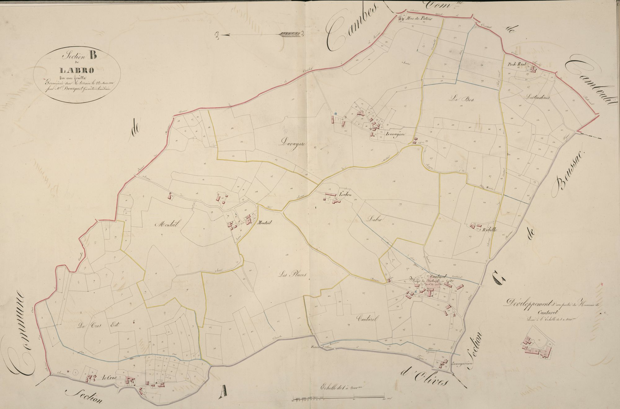 section B de Labro, 1ère feuille