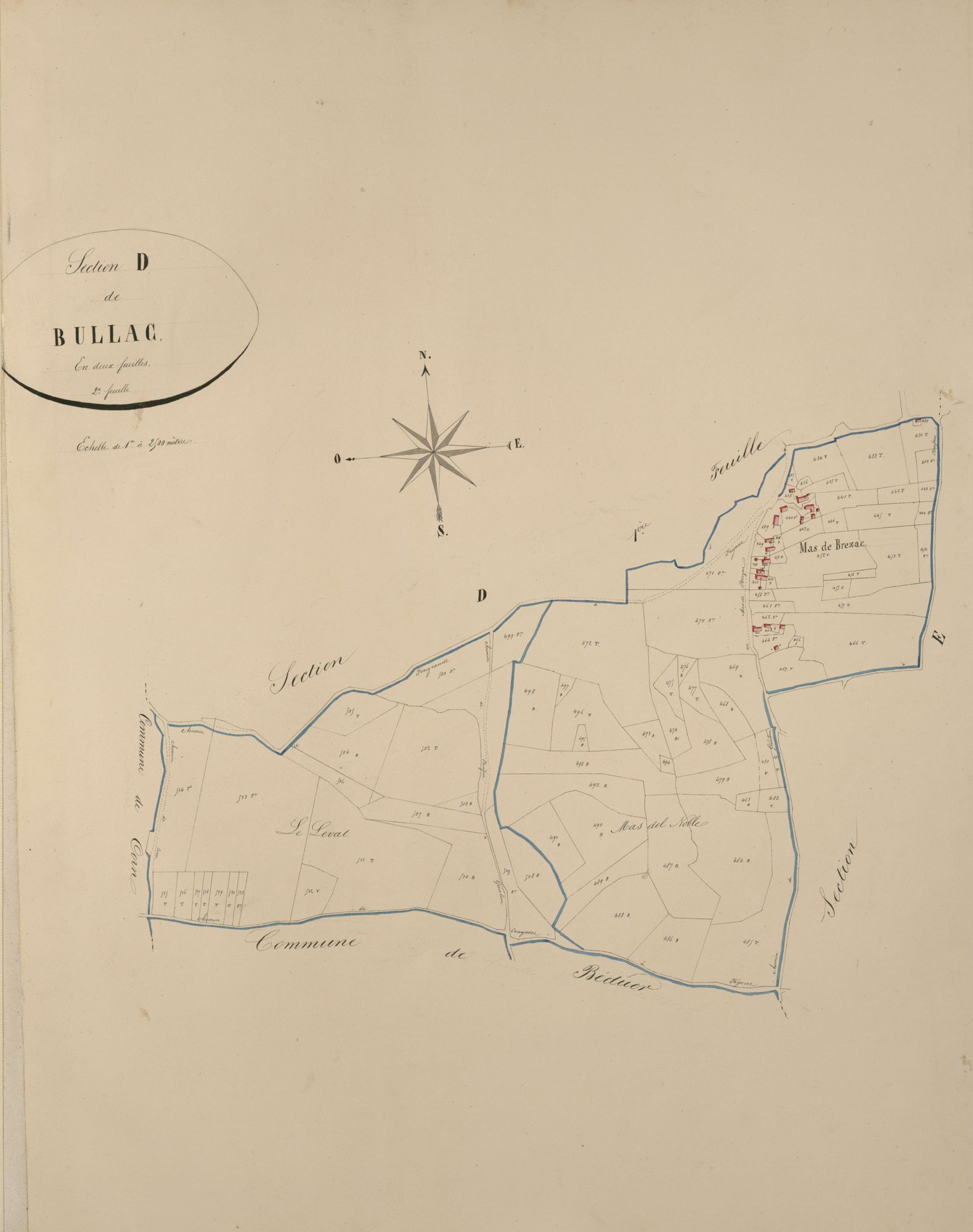 section D de Bullac, 2ème feuille