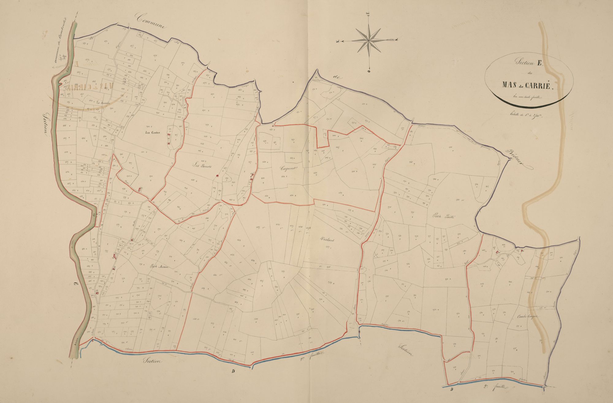 section E du Mas de Carrié, 1ère feuille