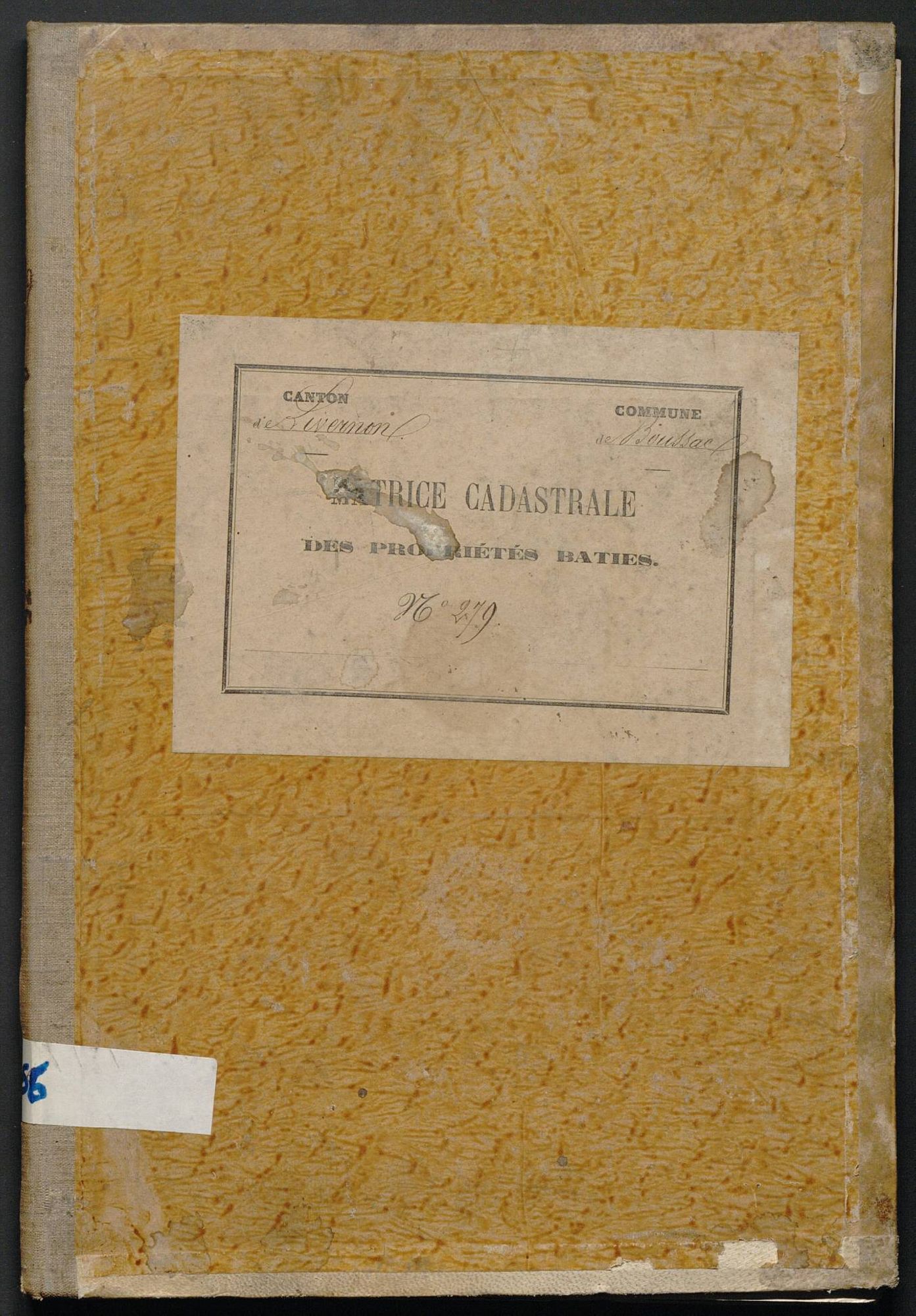 Cases 1-116. Augmentations et diminutions (1880-1890)