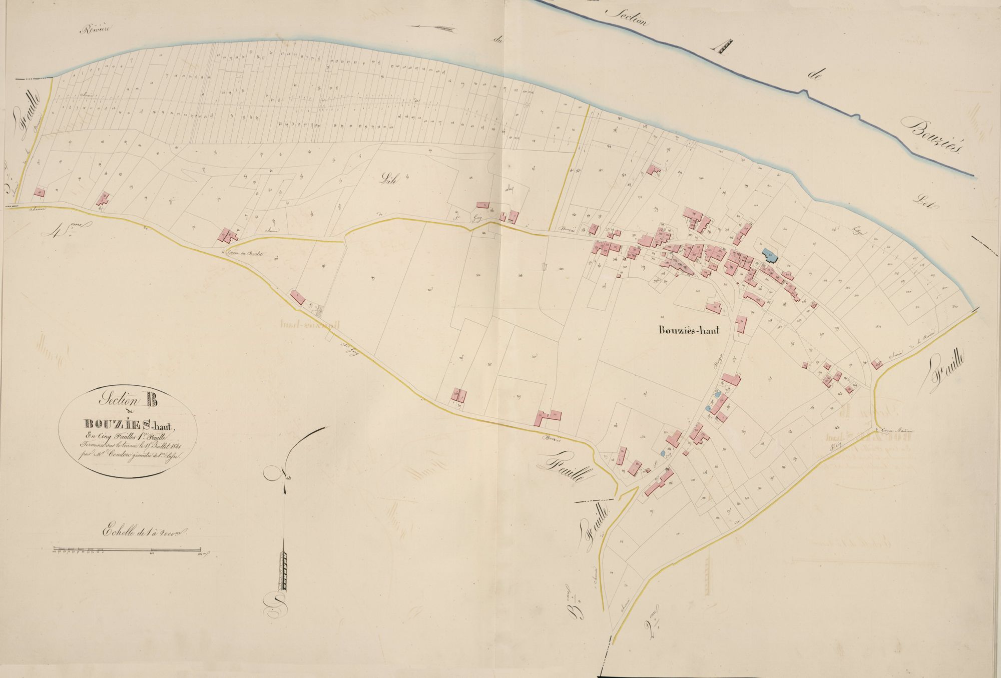section B de Bouziès-Haut, 1ère feuille
