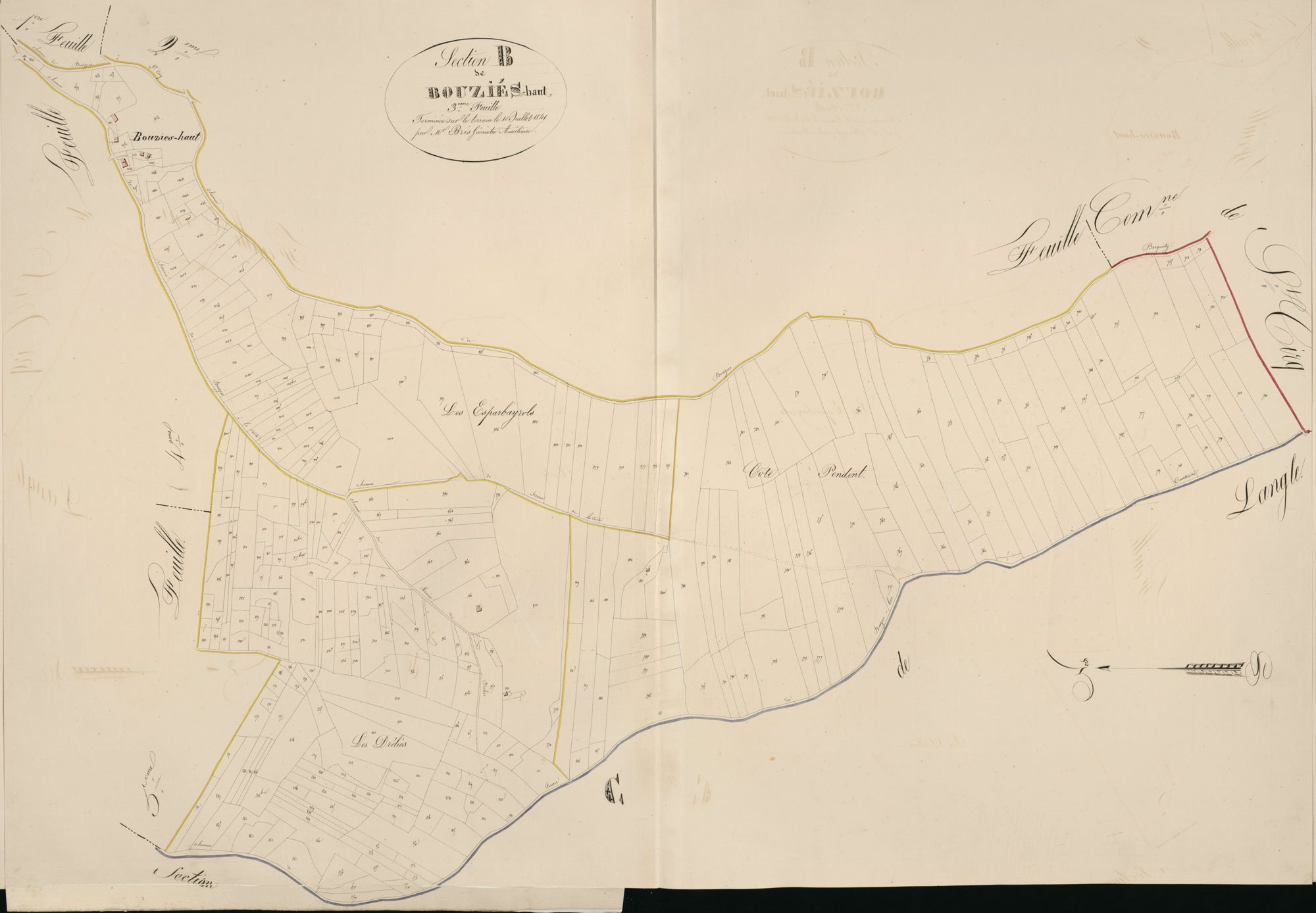 section B de Bouziès-Haut, 3ème feuille